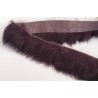 "Élégance naturelle : Ruban en Poil de Lapin Violet, Doux et Raffiné"