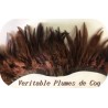 Rubans en plume de coq Marron : une touche naturelle et unique. Accessoires faits main pour sublimer vos créations