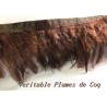 Rubans en plume de coq Marron : une touche naturelle et unique. Accessoires faits main pour sublimer vos créations