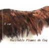 Rubans en plume de coq Marron : une touche naturelle et unique. Accessoires faits main pour sublimer vos créations