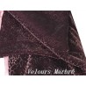 Tissu Velours Marbré marron au mètre, Symbole de Raffinement