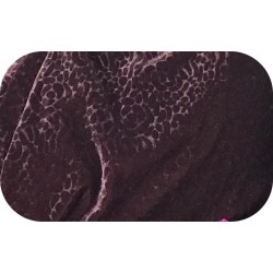 Tissu Velours Marbré marron au mètre, Symbole de Raffinement