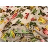 Mousseline dévoré nude en velours aux motifs chatoyants "Élégance multicolore.
