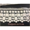 guipure en 6 cm écru au mètre : Créez avec élégance
