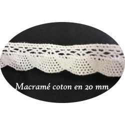 Macramé Blanc de 20 mm coton : Créez des merveilles en Macramé