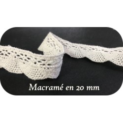 Macramé Blanc de 20 mm coton : Créez des merveilles en Macramé