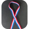 "Ruban en gros-grain bleu, blanc, rouge : L'élégance tricolore pour toutes vos créations"