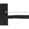 "Ruban Irisé Noir en 15 mm : Éclat et élégance pour toutes vos créations"