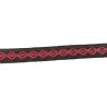 Ruban rouge et noir en 10 mm au mètre