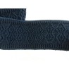 "Elastique plat brodé bleu indigo 4 cm : Ajoutez une touche de style unique à vos créations."