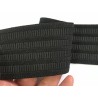 Élastique plat brodé noir en 6 cm pour des créations remarquables
