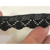 Macramé dentelle noir en 15 mm " pour des créations raffinées "