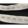 "Ruban Gros grain blanc en 10 mm imprimé : Élégance et style pour vos projets créatifs !"