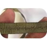 "Ruban Gros grain marron en 10 mm imprimé : Élégance et style pour vos projets créatifs !"
