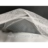 Tulle Plumetis Elasthanne Blanc Souple En Résille Au Mètre Pour Mariage et Justaucorps.