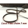Ruban Lacet Faux daim En 10 MM  Marron- choco -  A Coudre Pour Loisirs Créatifs Et Décorations.