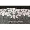 Dentelle Brodé Blanche sur Tulle En 8 cm Couture Pour la Customisations et Mariage