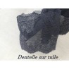 Dentelle Brodé Bleu Marine sur Tulle En 7 cm Couture Pour la Customisations