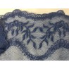 Dentelle Brodé Indigo sur Tulle En 16 cm Couture Pour la Customisations