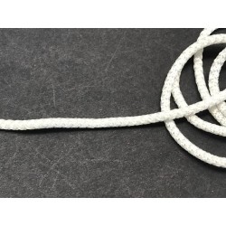 Cordon Tresse Polyester Haute Ténacité au mère couleur blanc