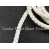 Cordon Tresse Polyester Haute Ténacité au mère couleur blanc