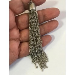 Pompons en Métal Argent En 10 cm: L'Éclat Brillant pour Vos Créations