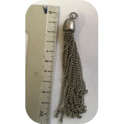 Pompons en Métal Argent En 10 cm: L'Éclat Brillant pour Vos Créations