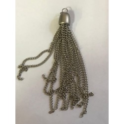 Pompons en Métal Argent En 10 cm: L'Éclat Brillant pour Vos Créations