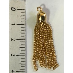 Pompons en Métal Doré En 4 cm: L'Éclat Brillant pour Vos Créations"