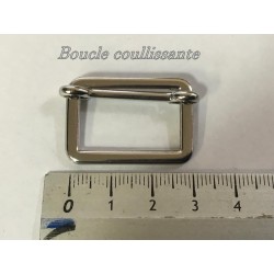Boucle Coulissante en 3 cm à coudre en Nickel Argent