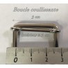 Boucle Coulissante en 3 cm à coudre en Nickel Argent