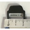 Boucle Coulissante en Métal Noir Mat : 2,5 cm d'Élégance Foncée"
