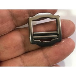 Boucle Coulissante en mètal en 2 cm Multi-Usage couleur gris foncé - canon de fusil