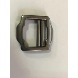 Boucle Coulissante en mètal en 2 cm Multi-Usage couleur gris foncé - canon de fusil