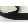 Biais Velours Préplié Élastique en 15 mm noir : La Touche de Flexibilité Parfaite pour Vos Projets Couture !