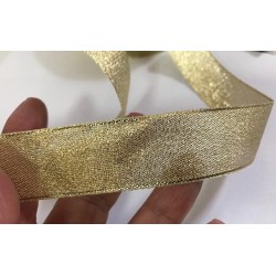 Ruban Doré Or organza en 28 mm pour la décoration et la customisation