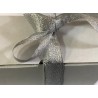 Ruban Argenté organza en 28 mm pour la décoration et la customisation