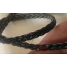 Ruban Tressé En Simili Cuir Noir  A Coudre Pour Loisirs Créatifs Et Décorations.