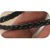 Ruban Tressé En Simili Cuir Noir  A Coudre Pour Loisirs Créatifs Et Décorations.