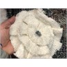 Fleurs en tissu ivoire style chanel orné de strass pour la customisation