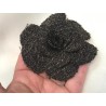 Fleurs en tissu Marron style chanel pour la customisation