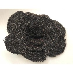 Fleurs en tissu Marron style chanel pour la customisation
