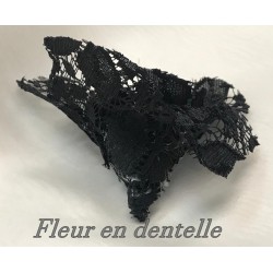 "Fleurs en Dentelle noire : Délicate Élégance pour Vos Créations"
