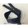 Zip Fermeture A Glissière Métal Maille Noir En 50 Cm Bleu Marine Ouvrable