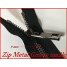 zip Fermetures à Glissière en Métal à Grosse Maille en 50 cm de Qualité pour Vos Projets de Couture et Accessoires