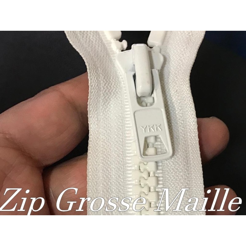 Fermeture éclair Spirale Nylon - 10 Mètres + 20 Curseurs - Taille #3 - Blanc - Pour Vêtements, Sacs, Projets DIY