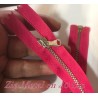 Zip Métal élégante Fermeture A Glissière Métal Maille Fine argenté En 40 Cm Fuschia Ajoutez une touche à vos créations."