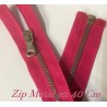 Zip Métal élégante Fermeture A Glissière Métal Maille Fine argenté En 40 Cm Fuschia Ajoutez une touche à vos créations."