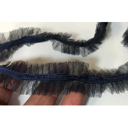 Ruban FrouFrou Bleu Marine au Mètre : Élégance et Créativité en un Seul Ruban