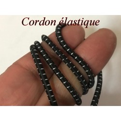 Cordon élastique noir et blanc de 4 mm : Polyvalence créative et utilitaire